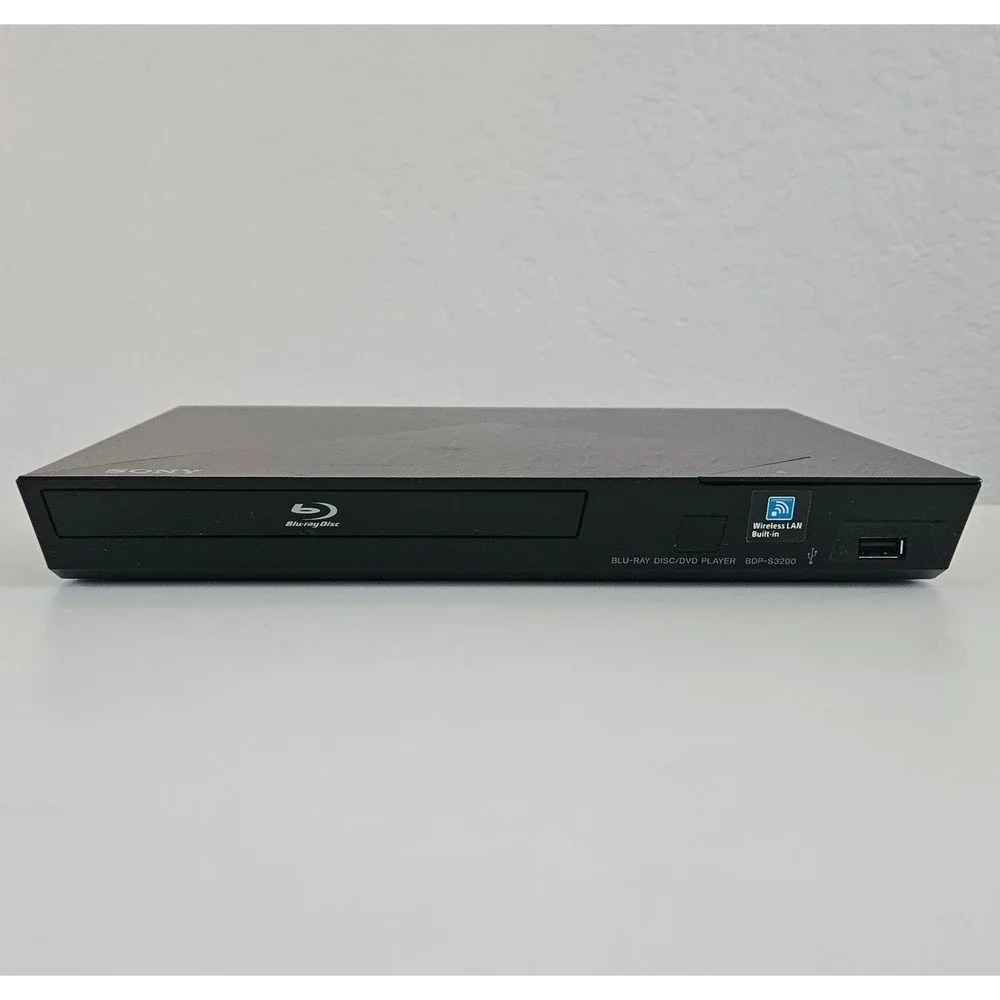 Sony Blu-Ray DVD Player BDP-S3200 Wifi HDMI Power Cord - Tested No Remote